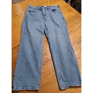 ABERCROMBIE & FITCH Jeans Women  30 X 10 BLUE ANKLE STRAIGHT HIGH RISE Preowned